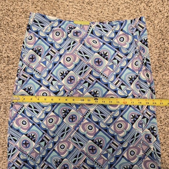 Sigrid Olsen Below Knee Multicolor Maxi Skirt Size L With Front Slit - Picture 9 of 11